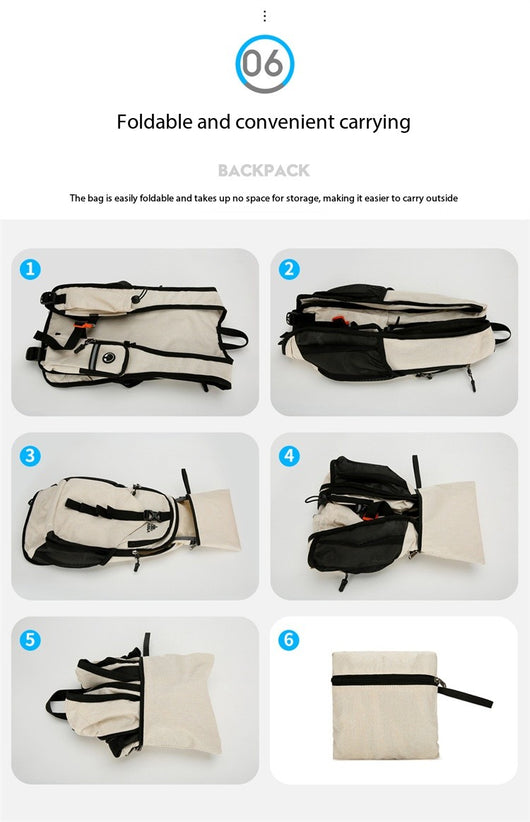 Mochila Casual AZELA Púrpura Ligera, Daypack Multicompartimento con Malla Transpirable - Image 27