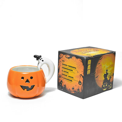 Taza de Cerámica Halloween con Fantasma Caricatura - Taza Decorativa para Bebidas - Image 3