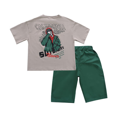 Conjunto de Dos Piezas de Algodón para Niños - Manga Corta Ligera - Image 6