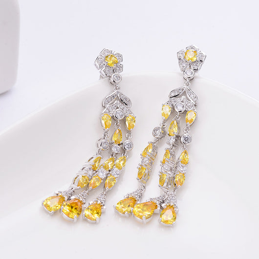 Aretes Largos de Circonia Elegancia Minimalista - Image 5
