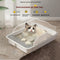 Arenero para Gatos Extra Grande Semi-Cerrado Resistente al Agua