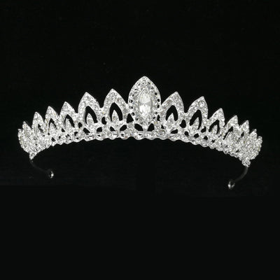 Diadema de Novia con Cristales Ojo de Caballo - Joyería Nupcial Europea y Americana - Image 31