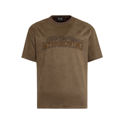 Camiseta Manga Corta con Bordado Retro Alfabético para Hombre - Image 4