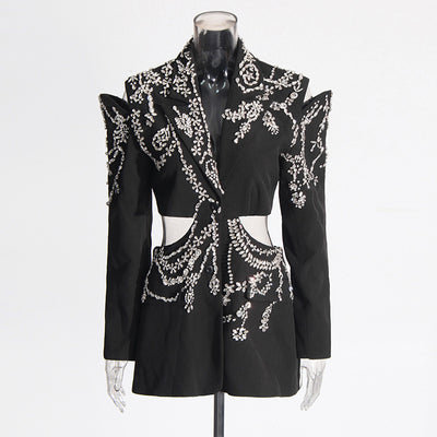 Chaqueta Elegante Calada sin Espalda para Profesionales de Uñas - Image 15