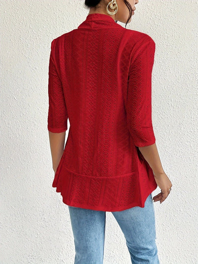 Cardigan Hueco Elegante para Mujer - Diseño Moderno Cruzado - Image 12