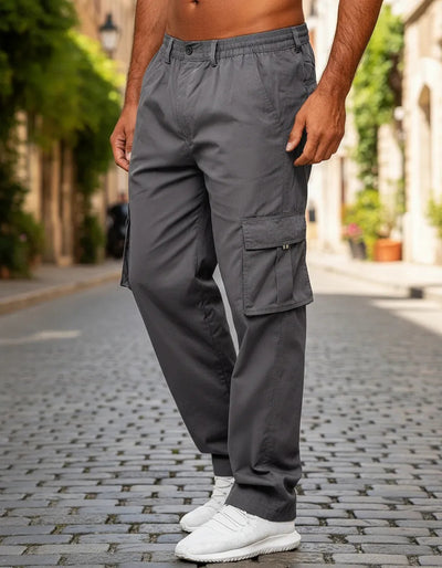 Pantalones Casuales Multibolsillos Hombre - Corte Recto Versátil - Image 22