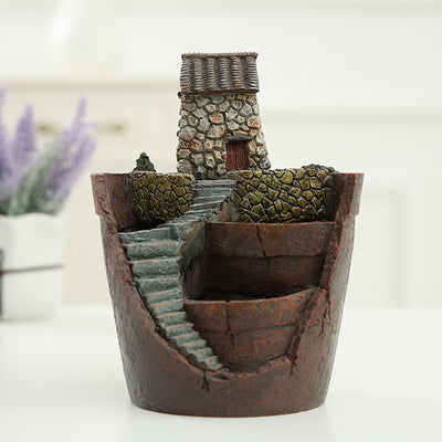 Maceta Decorativa con Suculentas - Miniatura de Jardín y Bonsái - Image 10