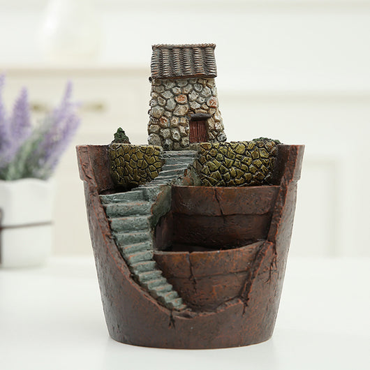 Maceta Decorativa con Suculentas - Miniatura de Jardín y Bonsái - Image 10
