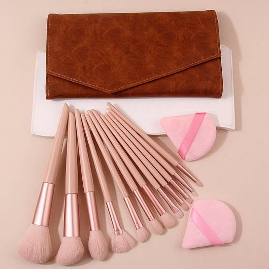 Set de 12 Brochas de Maquillaje Profesional Pelo Suave - Image 11