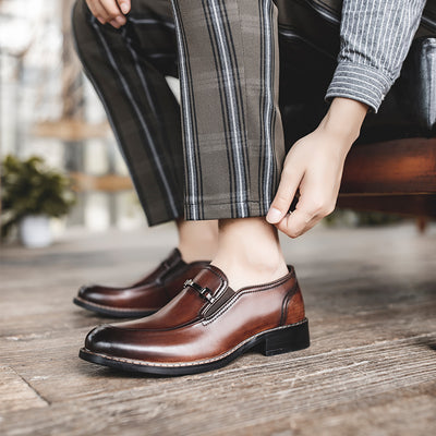 Mocasines Clásicos de Cuero British Trend para Hombre - Image 5