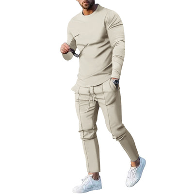 Conjunto Casual Hombre: Playera Manga Larga y Pantalón Liso - Image 23