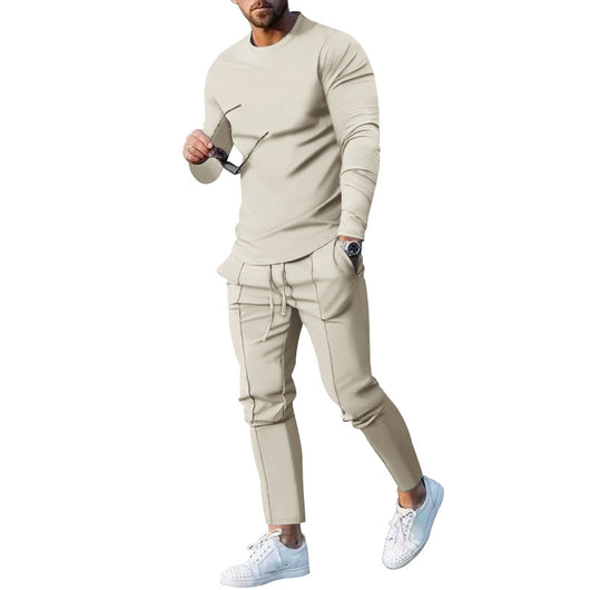 Conjunto Casual Hombre: Playera Manga Larga y Pantalón Liso - Image 23