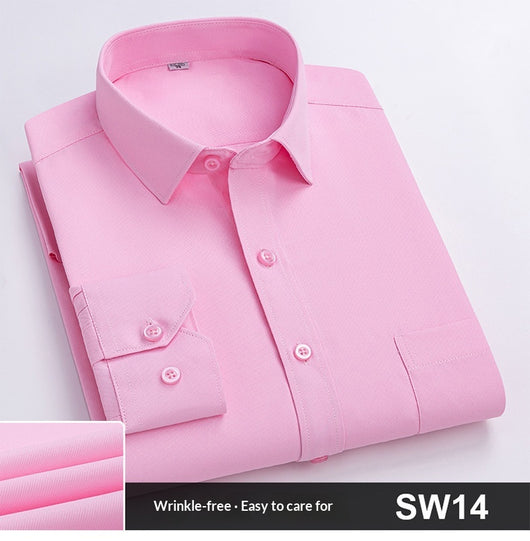 Camisa de Trabajo Manga Larga a Rayas Azules para Hombre - Image 31
