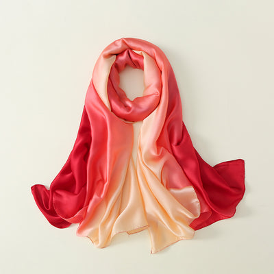 Pañuelo de Seda con Degradado de Colores para Mujer - Image 18