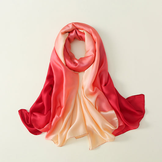 Pañuelo de Seda con Degradado de Colores para Mujer - Image 18