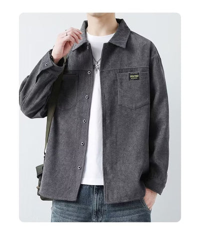 Chaqueta de Pana para Hombre - Camisa Casual de Manga Larga - Image 15