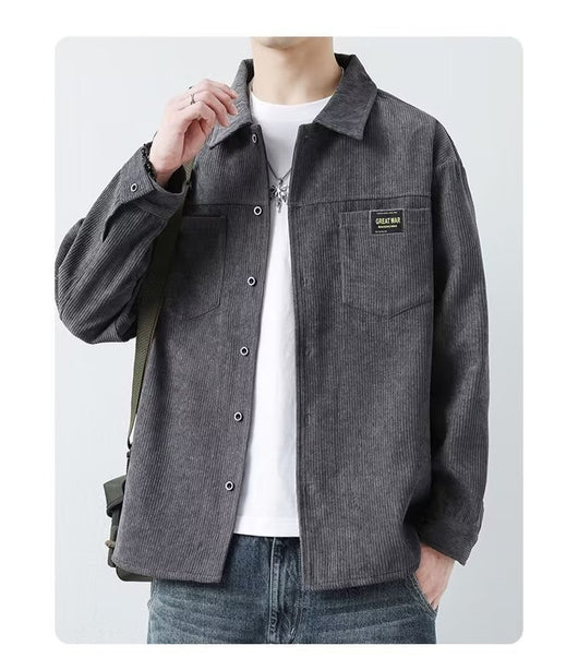 Chaqueta de Pana para Hombre - Camisa Casual de Manga Larga - Image 15