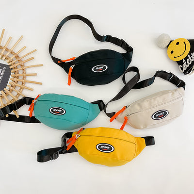 Bolsa Crossbody Infantil Unisex con Letras Estilo