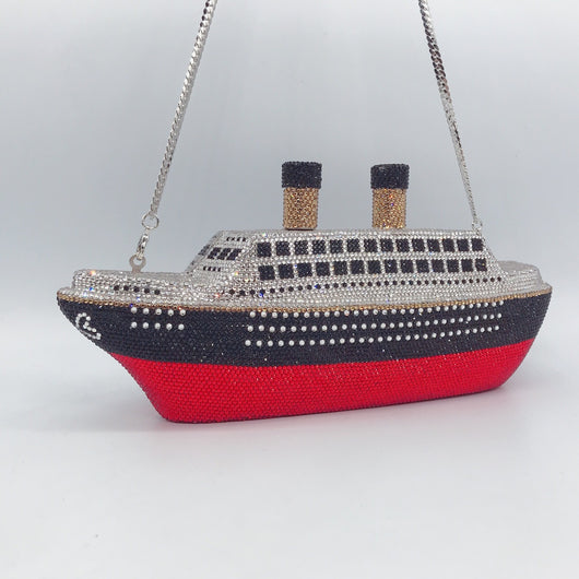 Bolso de Fiesta Mujer con Cristales Brillantes - Elegancia Diamantada - Image 16