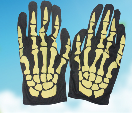 Guantes Fantasma Terrorífico con Calaveras y Huesos para Halloween - Image 8