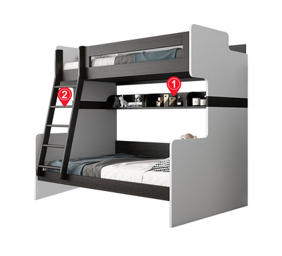 Cama Doble Multifuncional con Altura Ajustable - Image 2