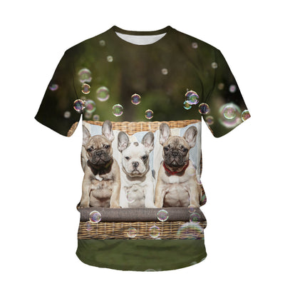 Playera Unisex con Estampado 3D de Perrito Adorable - Image 5