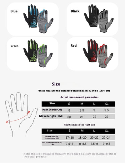 Guantes de Ciclismo de Montaña con Dedos Largos, Transpirables y Absorbentes de Impacto - Image 12