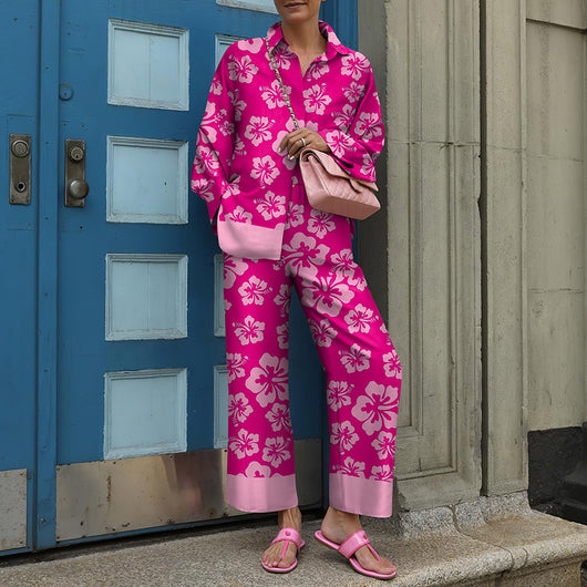 Conjunto de Blusa Estampada de Manga Larga para Primavera y Otoño - Image 8