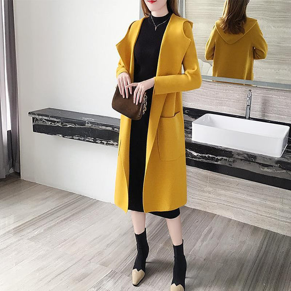 Cardigan Sudadera Holgada con Capucha para Mujer
