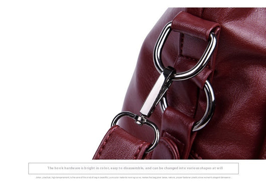 Bolso Bandolera de Cuero PU con Detalles de Costura y Borlas para Mujer - Image 20
