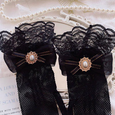Guantes de Encaje para Boda y Fiesta Estilo Lolita Elegante - Image 7