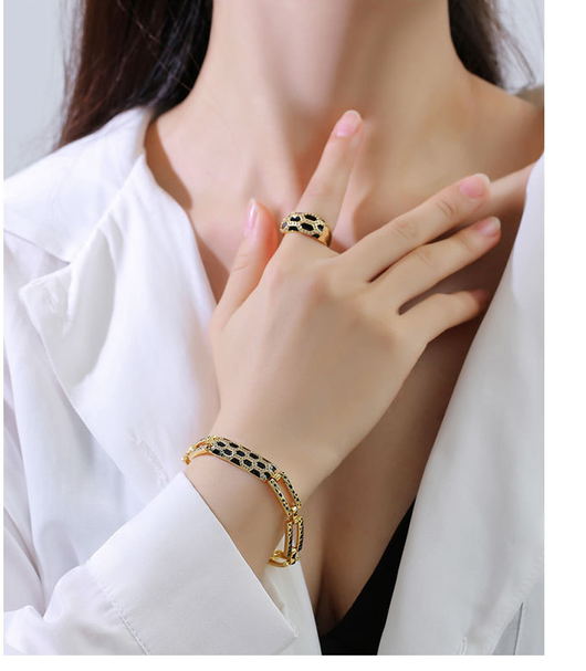 Juego de Aretes y Collar de Diamantes Estilo Coreano - Image 19