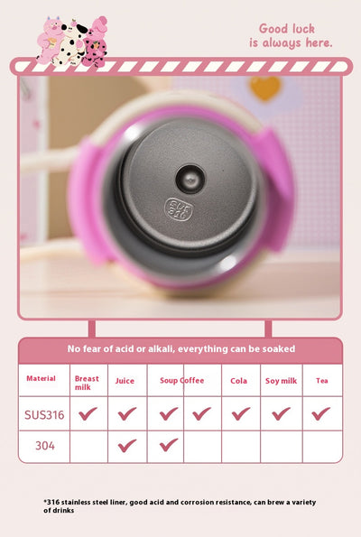 Vaso Térmico Portátil de Gran Capacidad con Pajilla para Mujeres - Image 12
