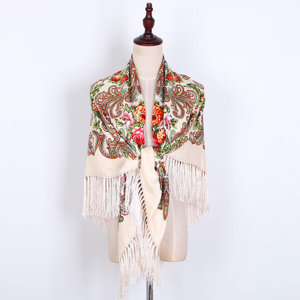 Pañuelo Étnico Oversized de Algodón Premium