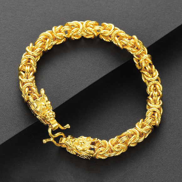 Collar y Pulsera de Tela con Cierre Magnético para Hombre