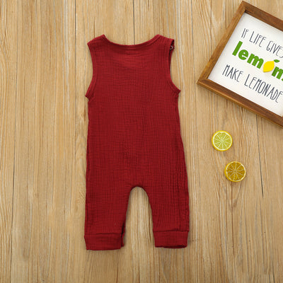 Enterizo de Algodón y Lino para Bebé - Romper Multicolor con Botones para Verano - Image 13