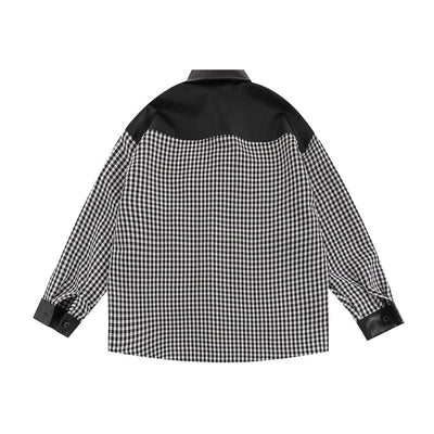 Camisa Manga Larga Hombre con Contraste de Costuras - Image 2