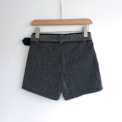Shorts Vaqueros Elásticos con Diamantes para Mujer - Ajuste Slim - Image 8