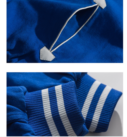 Abrigo Grueso con Solapa de Perfil y Bordado de Payaso para Hombre - Image 12