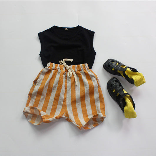 Pantalones Capri Rayados Holgados para Niñas - Image 28