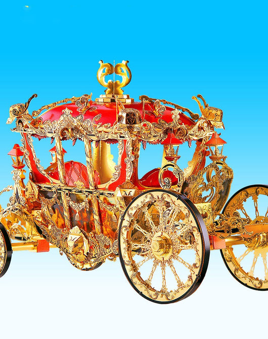 Carruaje de Princesa 3D - Puzzle Metálico Calabaza Armable - Image 9