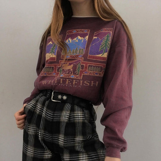 Sudadera Estampada Cuello Redondo para Mujer - Image 2