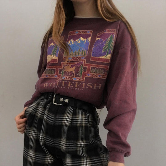 Sudadera Estampada Cuello Redondo para Mujer - Image 2