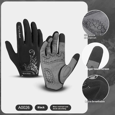 Guantes de Ciclismo de Montaña con Dedos Largos, Transpirables y Absorbentes de Impacto - Image 9