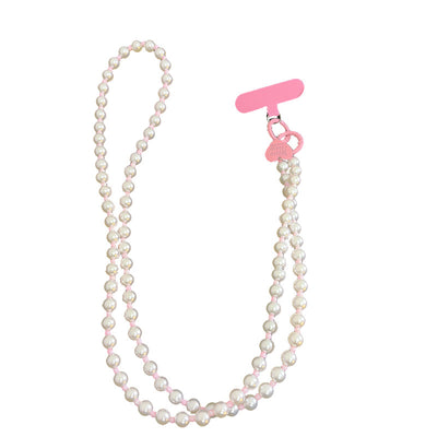 Correa Crossbody para Celular con Cadena de Perlas - Soporte Universal - Image 4