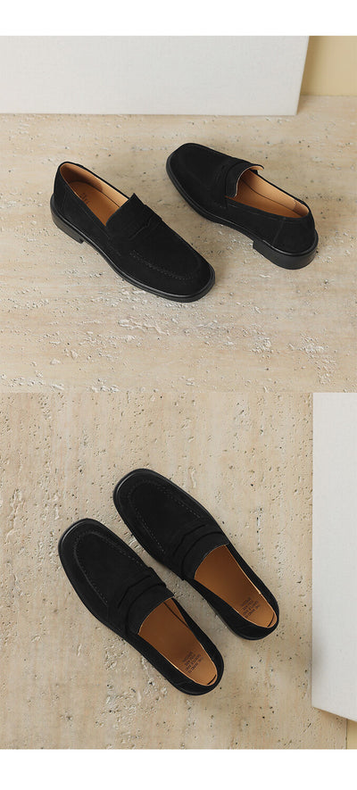 Zapatos de Tacón para Mujer en Piel de Oveja con Punta Cuadrada y Redonda Retro - Image 28