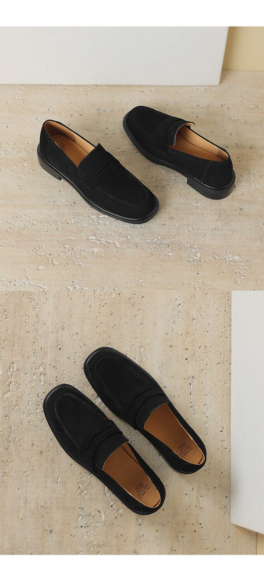 Zapatos de Tacón para Mujer en Piel de Oveja con Punta Cuadrada y Redonda Retro - Image 28