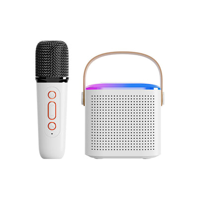 Equipo de Karaoke Bluetooth con Micrófono Inalámbrico Dual y Luces RGB - Image 6