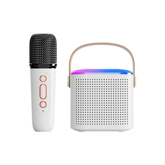 Equipo de Karaoke Bluetooth con Micrófono Inalámbrico Dual y Luces RGB - Image 6