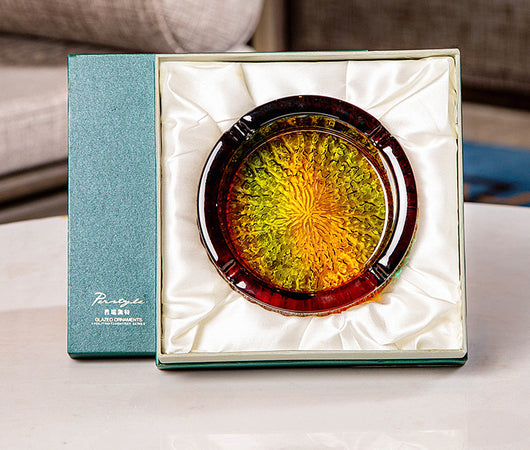 Cenicero de Vidrio Redondo Multicolor - Decoración Elegante - Image 14